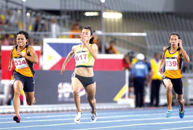 'Nữ hoàng tốc độ' Tú Chinh sang Mỹ tập huấn Tú Chinh hướng đến mục tiêu top 3 Asiad 2018. Ảnh: VSI.
