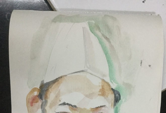 Đầu bếp năm sao đi ra từ làng Tranh: Nguyễn Văn Hổ.