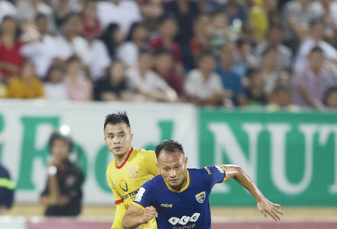 Nuti Café V-League 2018: Cuộc đua trụ hạng đến hồi cam go Việc Thanh Hoá nằm ở vùng nguy hiểm xuống hạng trước khi lượt đi Nuti Café V-League 2018 khép lại có thể coi là một bất ngờ. Ảnh: VSI.