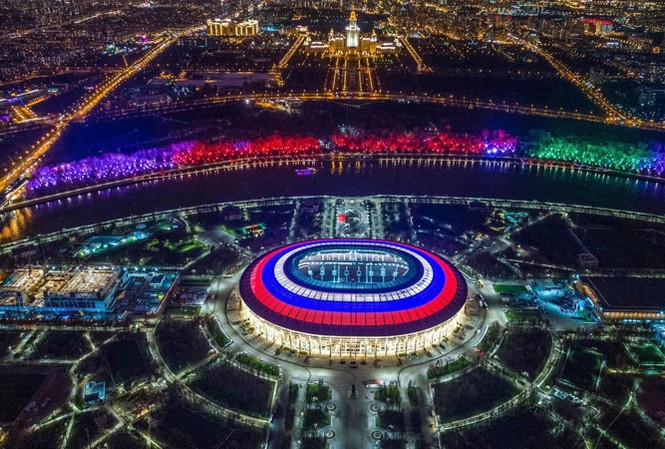 Thư World Cup 2018: Chào nước Nga! Sân Luzhniki sẵn sàng cho đêm khai mạc World Cup.