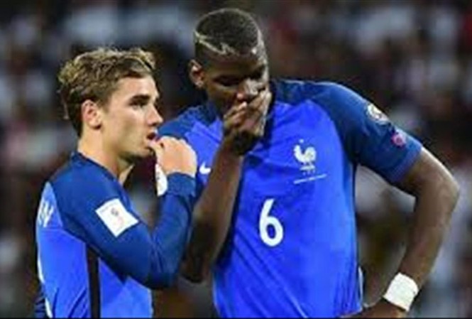 Gà trống Gô-loa phô diễn sức mạnh? Pogba và Griezmann là niềm hy vọng của tuyển Pháp.