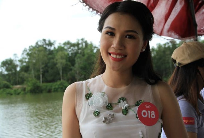 Dự định của các thí sinh dự thi Hoa hậu Việt Nam 2018 KTS tương lai Chu Thị Minh Trang. Ảnh: N.M.Hà.
