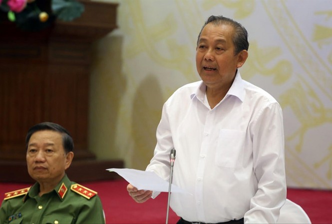 Học giả, hàng giả ảnh hưởng niềm tin của xã hội Phó Thủ tướng Trương Hòa Bình phát biểu kết luận hội nghị.