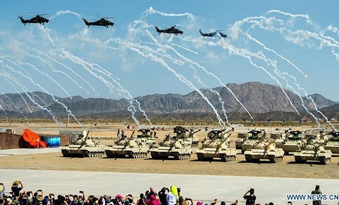 Trung Quốc: Mở hội thao, chào hàng vũ khí Một xe chiến đấu bộ binh của Trung Quốc. Ảnh: CNN.