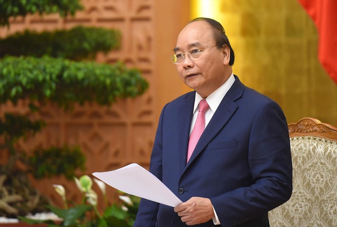 Không vì 'bệnh' thành tích mà bỏ qua vi phạm thi cử Thủ tướng Nguyễn Xuân Phúc phát biểu mở đầu phiên họp Chính phủ thường kỳ. Ảnh: N.H.