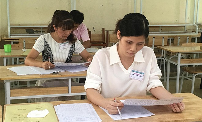 Năm 2019: Ổn định, hoàn thiện kỳ thi? Chấm thi đang bộc lộ nhiều kẽ hở để gian lận thi cử hoành hành. Ảnh: Nghiêm Huê.