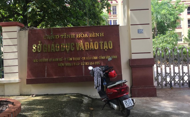 Bất thường thi ở Hòa Bình: Lãnh đạo Sở Giáo dục nói... chưa biết Trụ sở Sở GD& ÐT Hòa Bình. Ảnh: Nghiêm Huê.