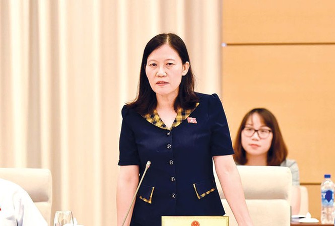 Ðộng thổ đi được, đối thoại sao không? Chủ nhiệm Ủy ban Tư pháp Lê Thị Nga. Ảnh: Anh Tuấn.