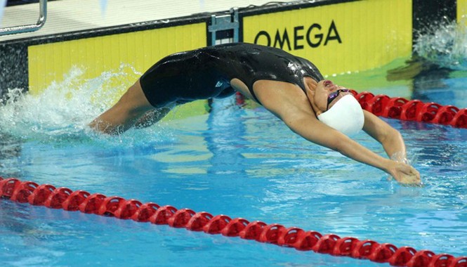 Bầu chọn VĐV tiêu biểu năm 2014: Ánh Viên sáng giá nhất Ánh Viên là ứng viên hàng đầu cho danh hiệu VĐV số một Việt Nam năm 2014. Ảnh: Dư Hải