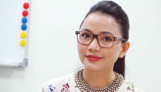 Cô giáo dạy tiếng Việt cho người đứng đầu Đài Loan Chị Trần Thị Hoàng Phượng.