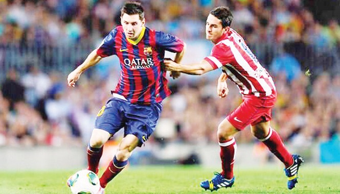Barca sẽ đăng quang ngôi vô địch trên sân Atletico Barca (trái) sẽ thanh toán sòng phẳng món nợ với Atletico.