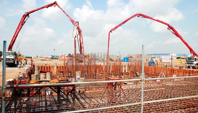 Những chuyến ra khơi của “Tổng” Bạch Ðằng Nét đẹp trên công trường xây dựng của Tổng Công ty. Ảnh: Trung Hiền