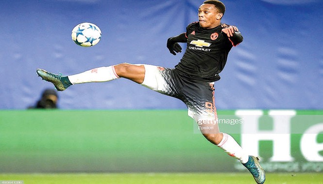 Martial - Người hùng hay tội đồ? Martial góp cả công lẫn tội trong trận hoà của M.U trên đất Nga. Ảnh: GETTY IMAGES
