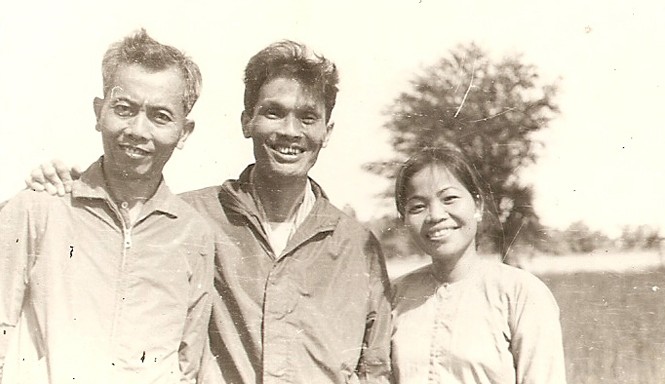 Trí thức cách mạng giữa Sài Gòn Dương Văn Diêu, Nguyễn Hữu Dụng và Phan Thị Nở tại chiến khu Tây Ninh.