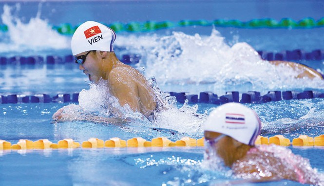 Chuyện gì đang xảy ra với Ánh Viên? Thành tích của kình ngư Ánh Viên đang đi xuống trong lúc Olympic Brazil đang đến gần. Ảnh: VSI