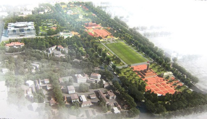 Tôn vinh trung tâm quyền lực của nước Việt Phối cảnh quy hoạch trung tâm Hoàng thành Thăng Long trong tương lai.