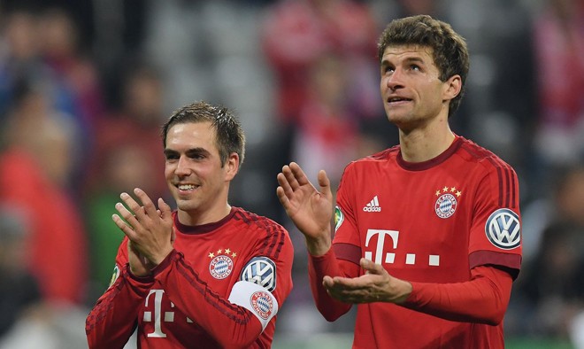 Atletico Madrid- Bayern: Công mạnh đọ thủ cường Muller (phải) và đồng đội có thể “đánh sập” “pháo đài” Calderon đêm nay? Ảnh: PIN IT