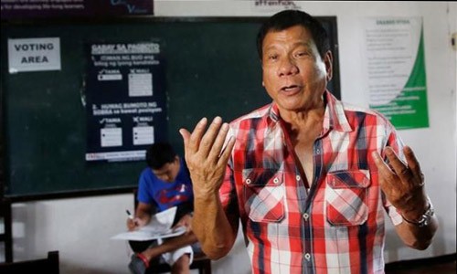 Sẵn sàng đối thoại với Trung Quốc về biển Đông Ông Rodrigo Duterte