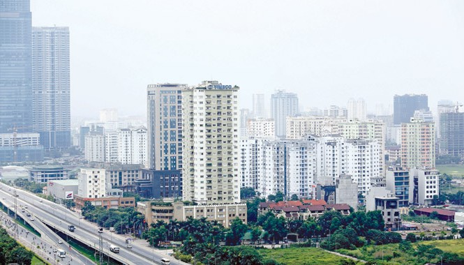 Quy chế nhà cao tầng nội đô HN: Lại lo cơ chế xin – cho Cao ốc chất dày vào nội đô khiến hạ tầng quá tải. Ảnh: Như Ý