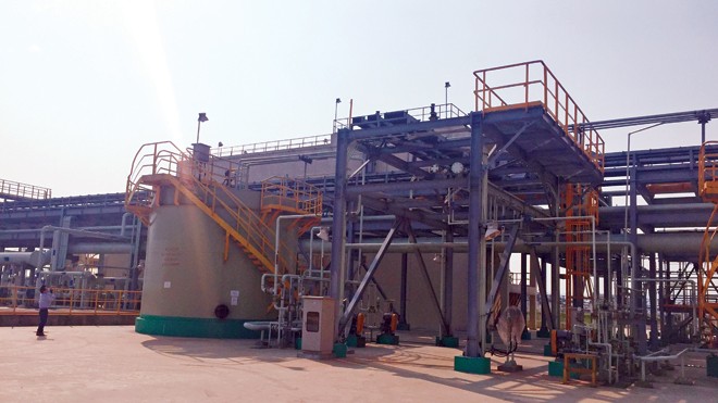 Võ Kim Cự - không chỉ đi trong bão Formosa Trạm xử lý rác thải của Formosa Hà Tĩnh. Ảnh: Minh Thùy