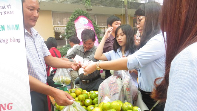 Khi tiểu thương bắt tay nông dân Tiểu thương vựa rau củ quả chợ đầu mối Hóc Môn đã liên kết với nông dân sản xuất nông sản sạch.