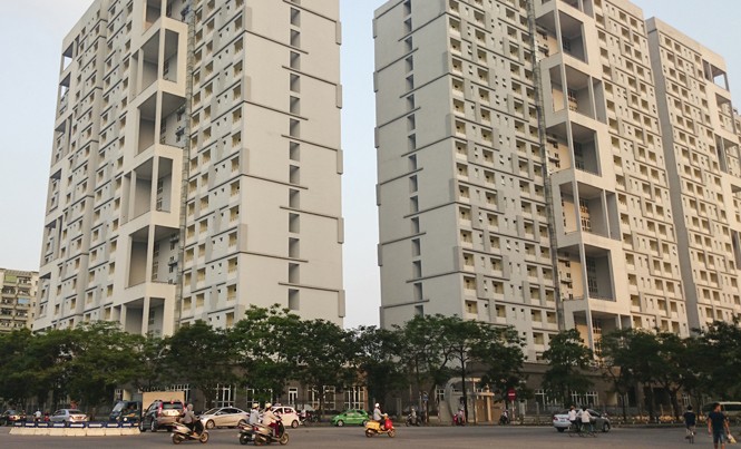 Ký túc xá nhiều trường đang hút sinh viên Khu ký túc xá Mỹ Đình. Ảnh: Ngọc Châu