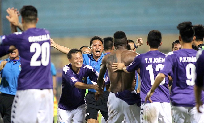 Tín hiệu lạc quan từ cuộc đua vô địch V.League Đội Hà Nội T&T. Ảnh: Thể thao Văn hóa