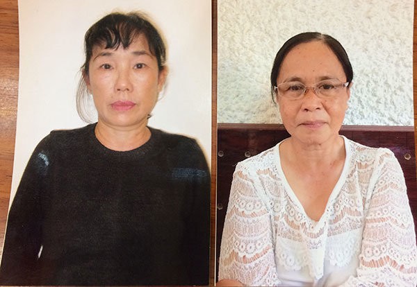 Hai “cò đất” làm giả giấy tờ lừa đảo tiền tỷ Lê Minh Tiến (trái) cùng Trần Ngọc Cẩm. Ảnh: Tuổi trẻ