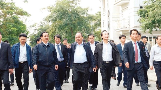 Viglacera và bước đột phá trong phát triển nhà ở xã hội Thủ tướng Nguyễn Xuân Phúc đến thăm và khảo sát khu NOXH Ðặng Xá của Viglacera