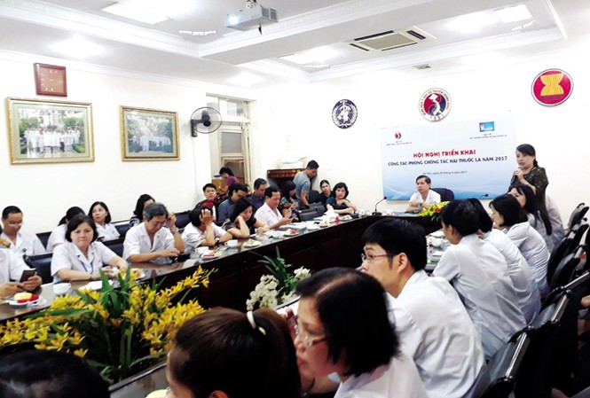 Hội nghị triển khai công tác phòng chống tác hại của thuốc lá năm 2017 Toàn cảnh Hội nghị triển khai công tác PCTHCTL năm 2017 tại Bệnh viện Y học cổ truyền Trung ương.