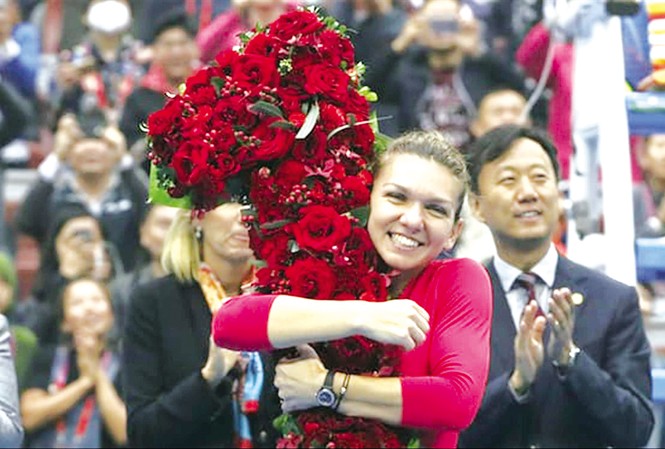 Simona Halep lần đầu lên ngôi hậu quần vợt thế giới Simona Halep lần đầu lên ngôi hậu quần vợt thế giới