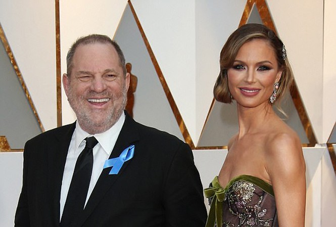 Nhiều ngôi sao tố cáo ông trùm Hollywood lạm dụng tình dục Ông trùm Harvey Weinstein và vợ Georgina Chapman. Ảnh: Daily Mail.