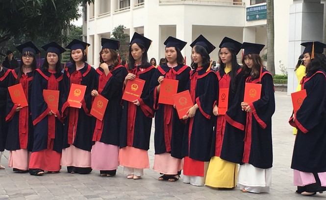 Không phân biệt hệ đào tạo: Khó kiểm soát chất lượng Hiện nay chất lượng đào tạo giữa 2 hệ chính quy và tại chức vẫn còn khoảng cách khá xa, việc không ghi hệ đào tạo trên bằng tốt nghiệp đang gây sự băn khoăn lớn trong dư luận. Ảnh: NH