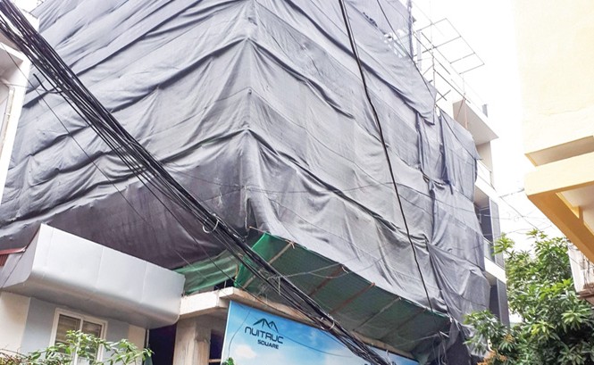 Loạn thị trường bán nhà trên giấy Dự án Núi Trúc Square đang rao bán căn hộ không có trong giấy phép.