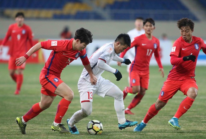 Dấu ấn thầy Park ở tuyển U23 Việt Nam U23 Việt Nam đã có màn trình diễn tốt trước U23 Hàn Quốc ở trận ra quân tại VCK U23 châu Á. Ảnh: Hữu Phạm.