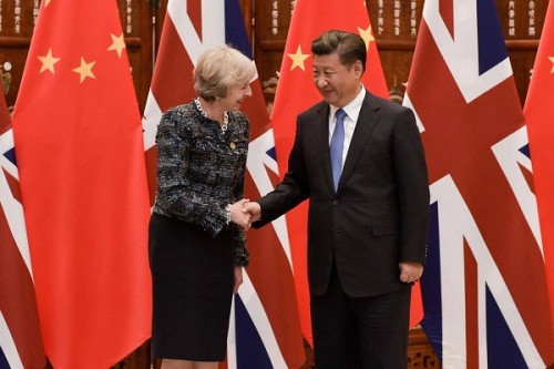 Rắc rối theo Thủ tướng Anh sang Trung Quốc Ảnh: Getty Images