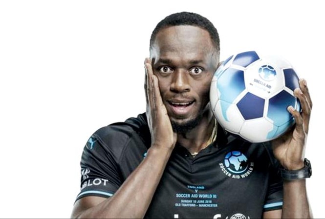 Usain Bolt sẽ chơi bóng tại Old Trafford VĐV Usain Bolt.
