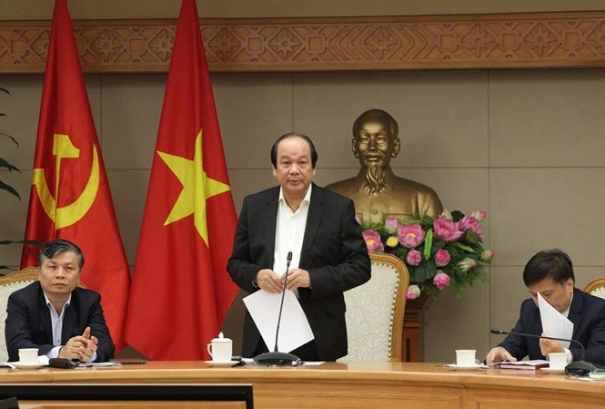 Cắt giảm điều kiện kinh doanh: “Đinh đóng rồi, khó nhổ lắm” Bộ trưởng, Chủ nhiệm VPCP Mai Tiến Dũng chủ trì cuộc kiểm tra các bộ ngành. Ảnh: Văn Kiên.