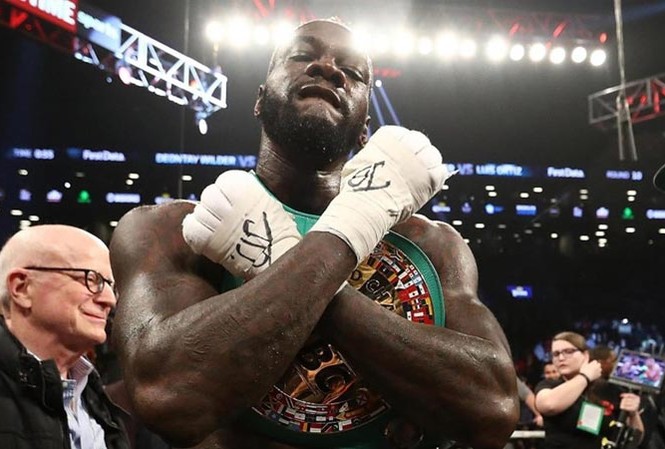Wilder bảo vệ thành công đai WBC, tuyên chiến với Joshua Deontay Wilder bảo vệ thành công đai WBC hạng nặng. Ảnh: GETTY Images.