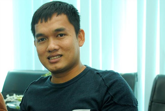 Đứng dậy sau thất bại Chủ trại nấm Bùi Minh Thắng. Ảnh: Xuân Tùng.