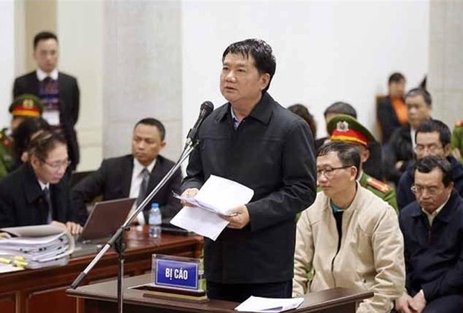 Hôm nay ông Đinh La Thăng lại hầu tòa Ông Đinh La Thăng tại phiên tòa tháng 1/2018.