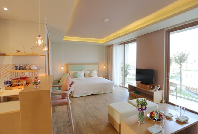 Rủi ro khi condotel phát triển quá nóng Một căn hộ condotel ở Đà Nẵng. Ảnh: Hồng Vĩnh.