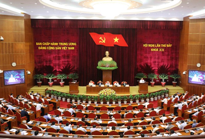 Chấm dứt tình trạng cán bộ 'lên không xuống, vào không ra' Toàn cảnh Hội nghị. Ảnh: TTXVN.