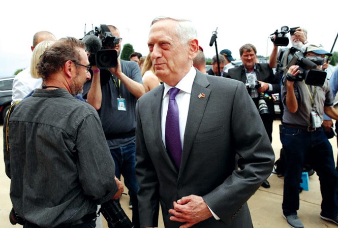 Bộ trưởng Quốc phòng Mỹ thăm Trung Quốc Bộ trưởng Quốc phòng Mỹ James Mattis. Ảnh: The Standard.