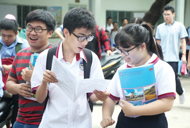 Đề mở, đáp án cũng mở Thí sinh tham dự kỳ thi THPT quốc gia 2018 tại TPHCM. Ảnh: Ngô Tùng.