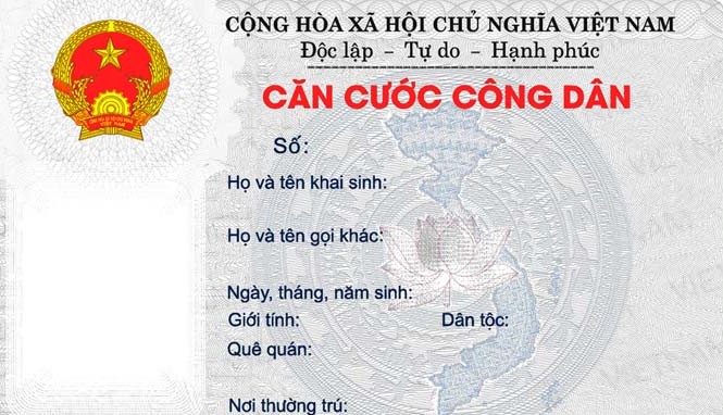Cận cảnh 'chìa khóa đa năng' của công dân Mẫu thẻ căn cước công dân do Bộ Công an giới thiệu.