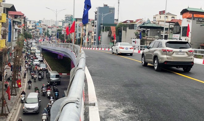 Hà Nội thông xe cầu vượt xóa ùn tắc nút An Dương Hà Nội thông xe cầu vượt xóa ùn tắc nút An Dương
