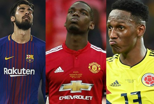 Barca dùng 2 ngôi sao và 50 triệu euro đổi lấy Paul Pogba Barca muốn đổi Yerry Mina, Andre Gomes lấy Pogba