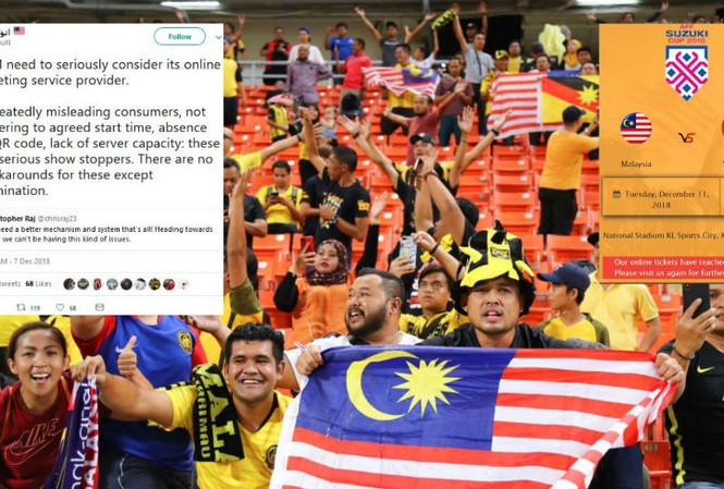 Cháy vé chung kết Malaysia vs Việt Nam, người hâm mộ nổi giận Người hâm mộ Malaysia nổi giận vì cháy vé trận chung kết với Việt Nam