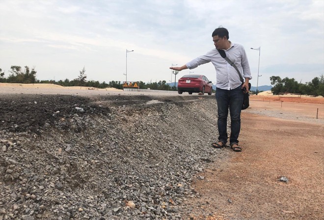 Cao Äá» giữa ÄÆ°á»ng ná»i cầu Nháºt Lá» II vá»i Äại lá» Võ Nguyên Giáp vênh nhau hÆ¡n 70 cm